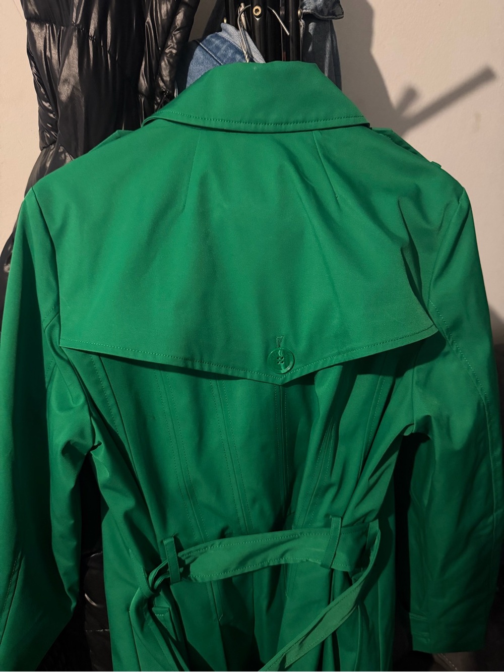 kate spade Kelly Green Double-Breasted Trench Coat - Picture 2 of 4